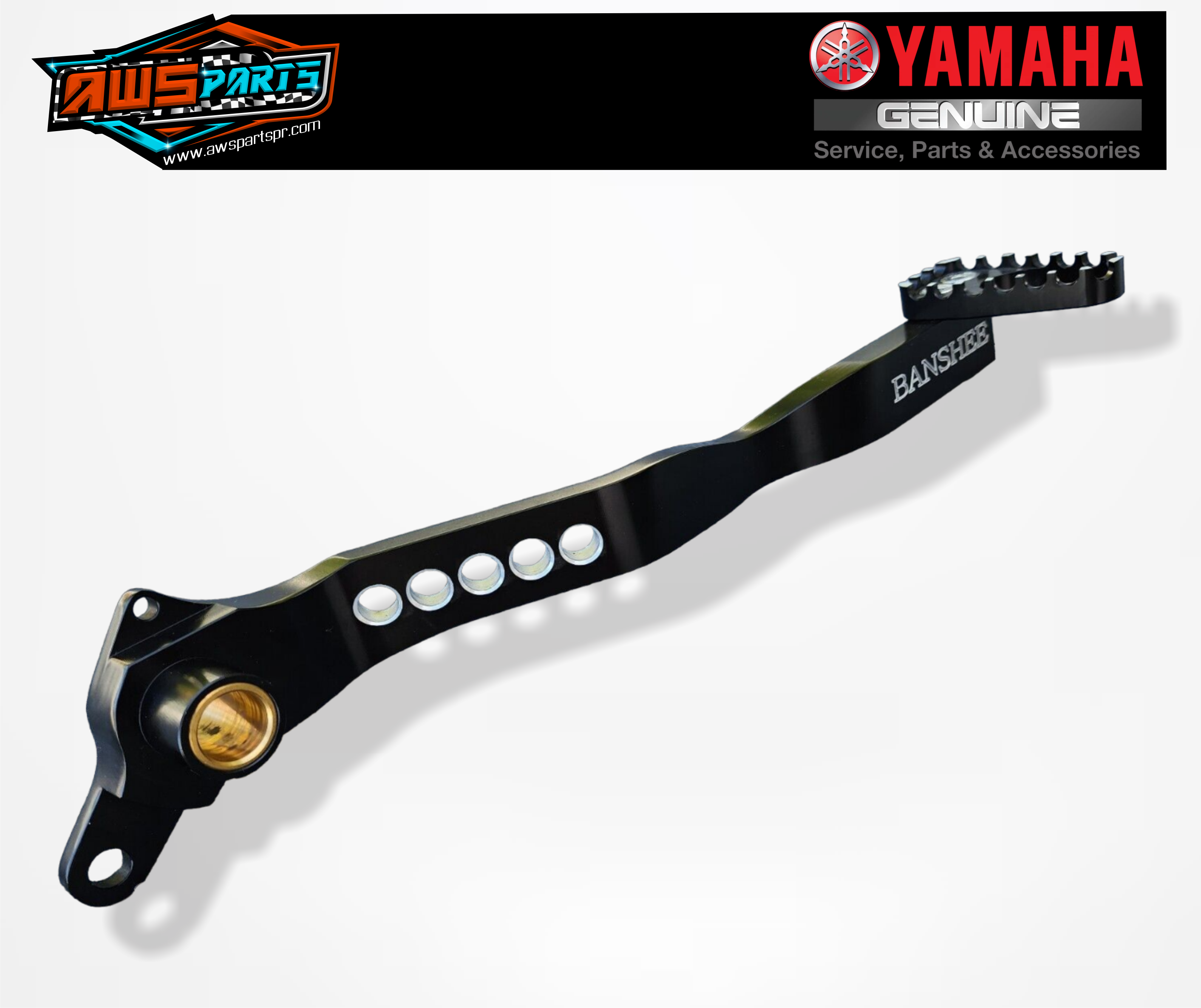 HoleShot Motorsports Clutch & Brake Lever Kit – Yamaha Banshee 350 1987-2001, Shorty Style